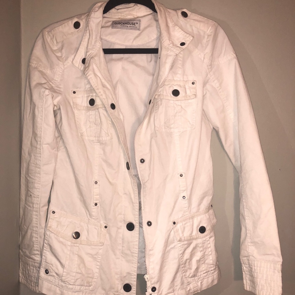 Clockhouse White coat jacket